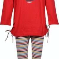 Woody Meisjes-Dames pyjama, rood