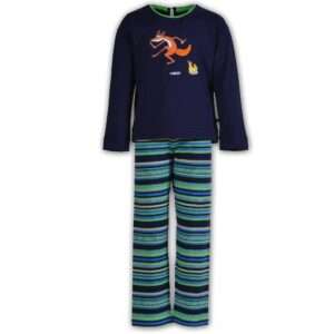 Woody Meisjes-Dames pyjama, marine blauw