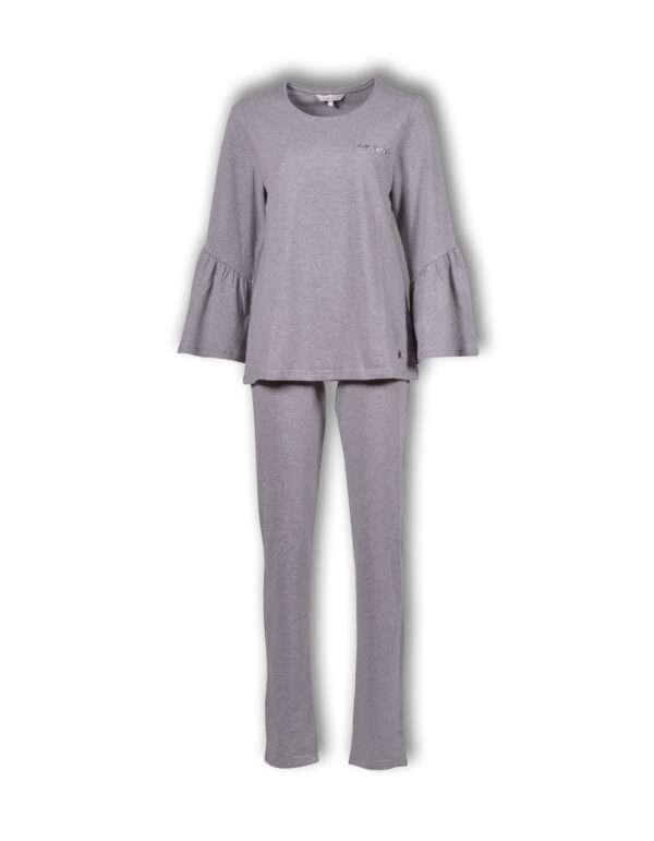LORDS & LILIES Dames pyjama, grijs melange