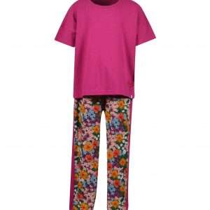 Woody Meisjes-Dames pyjama, fuchsia