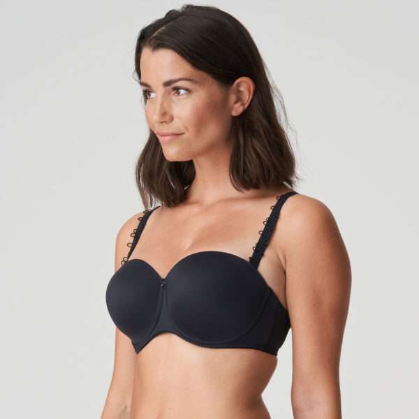 PERLE charbon mousse bh - strapless