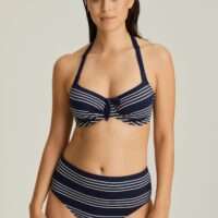 MOGADOR saffier blauw bikini beugel bh met plooitjes LET OP >> enkel als setje te koop