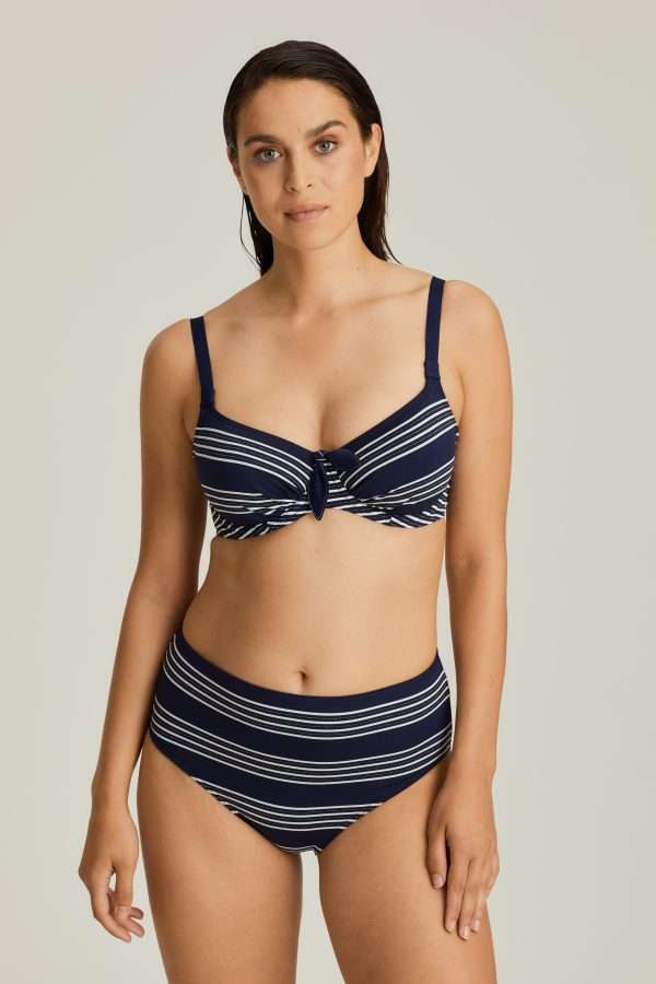 MOGADOR saffier blauw bikini beugel bh met plooitjes LET OP >> enkel als setje te koop