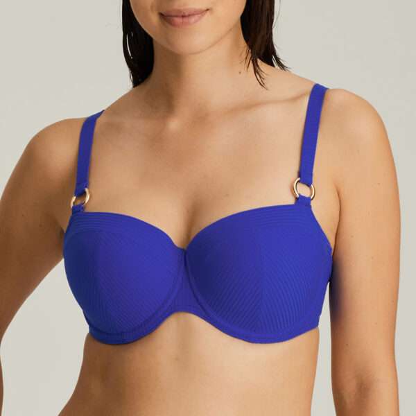 SAHARA electric blue bikini balconnet bh mousse LET OP >> enkel als setje te koop