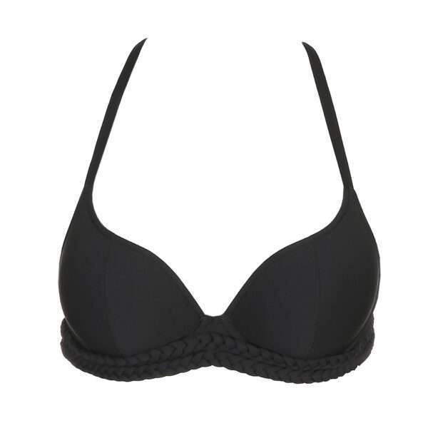 BLANCHE zwart bikini hartvorm met mousse LET OP >> enkel als setje te koop