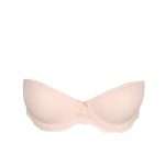 DOLORES glossy pink mousse bh - strapless