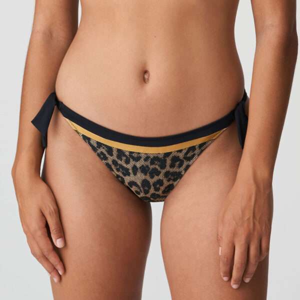 KIRIBATI Golden safari bikini heupslip met koordjes