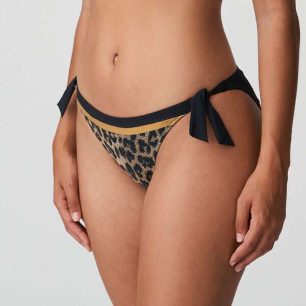 KIRIBATI Golden safari bikini heupslip met koordjes