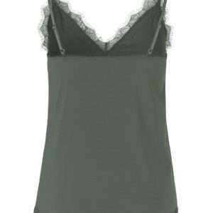 Rosemunde Strap top (dark pine), size 40