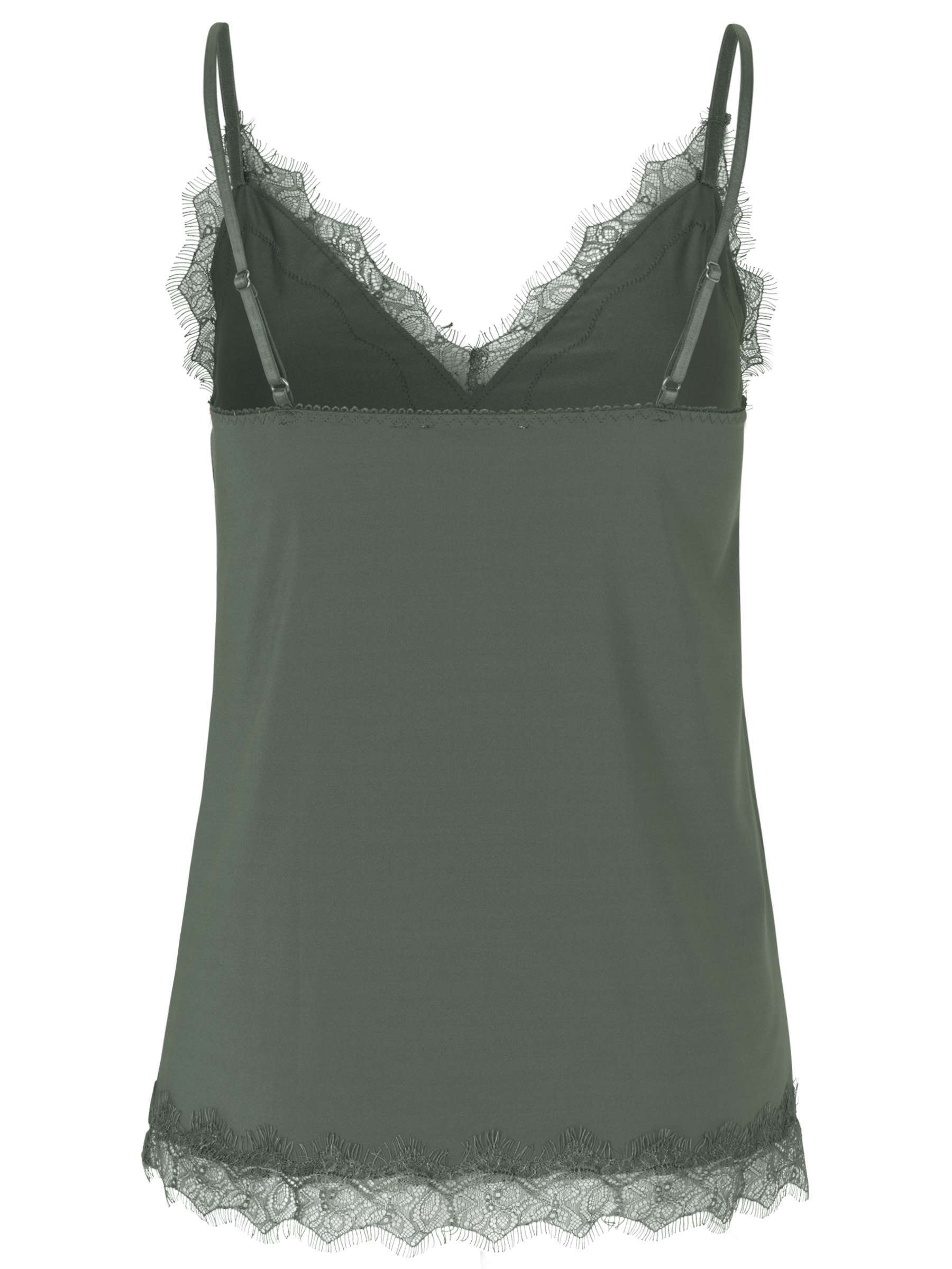 Rosemunde Strap top (dark pine), size 40