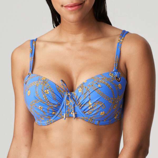 OLBIA electric blue bikini balconnet bh mousse LET OP >> enkel als setje te koop