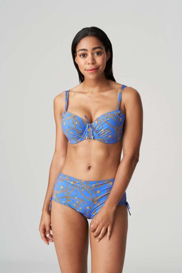 OLBIA electric blue bikini tailleslip met koordjes LET OP >> enkel als setje te koop