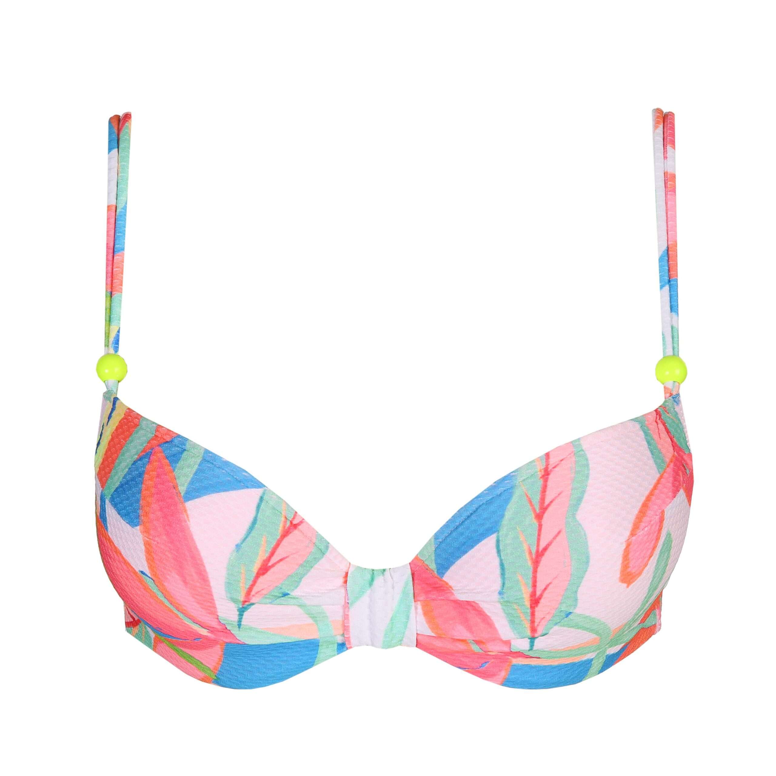 TARIFA Tropical blossom bikini diep decol. met mousse LET OP >> enkel als setje te koop TARIFA Tropical blossom bikini diep decol. met mousse LET OP >> enkel als setje te koop