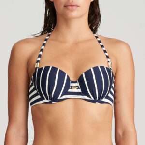 CADIZ Water Blue strapless bikini met mousse LET OP >> enkel als setje te koop