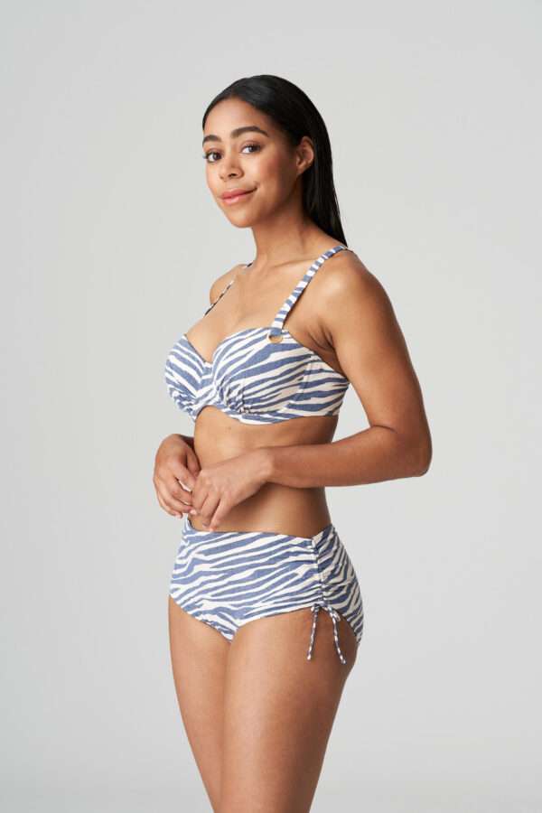 RAVENA adriatic blue bikini tailleslip met koordjes LET OP >> enkel als setje te koop