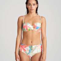TARIFA Tropical blossom bikini tailleslip met koordjes LET OP >> enkel als setje te koop