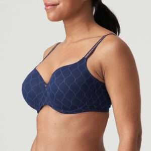 CHRYSO saffier blauw voorgevormde bh - hartvorm