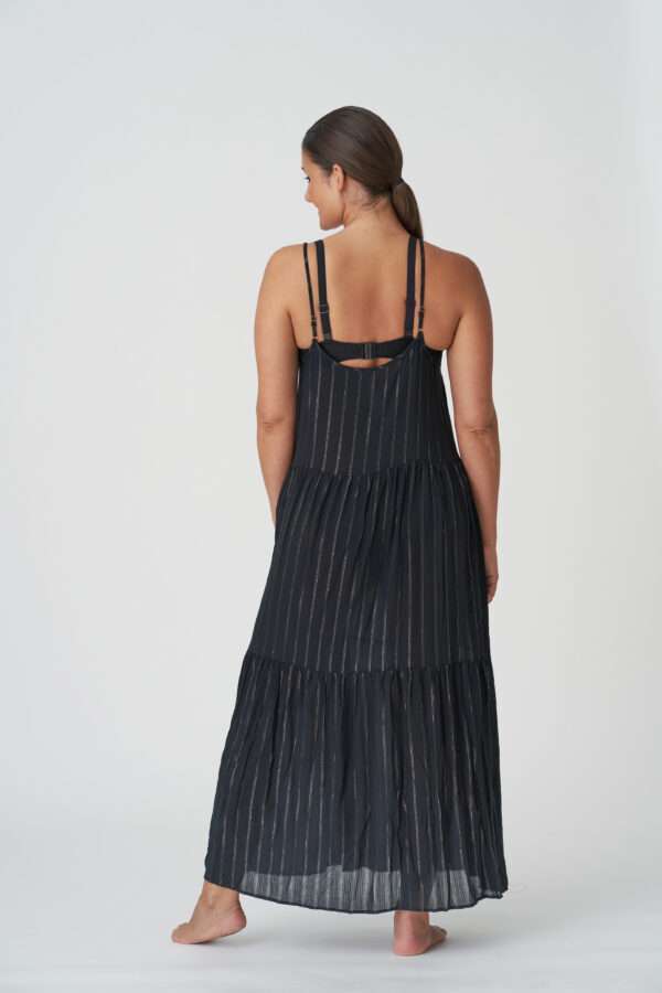 SAHARA Zwart badmode lange jurk