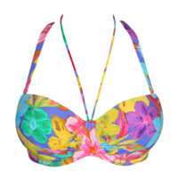 SAZAN Blue Bloom voorgevormde bikinit strapless >> enkel te koop in setje