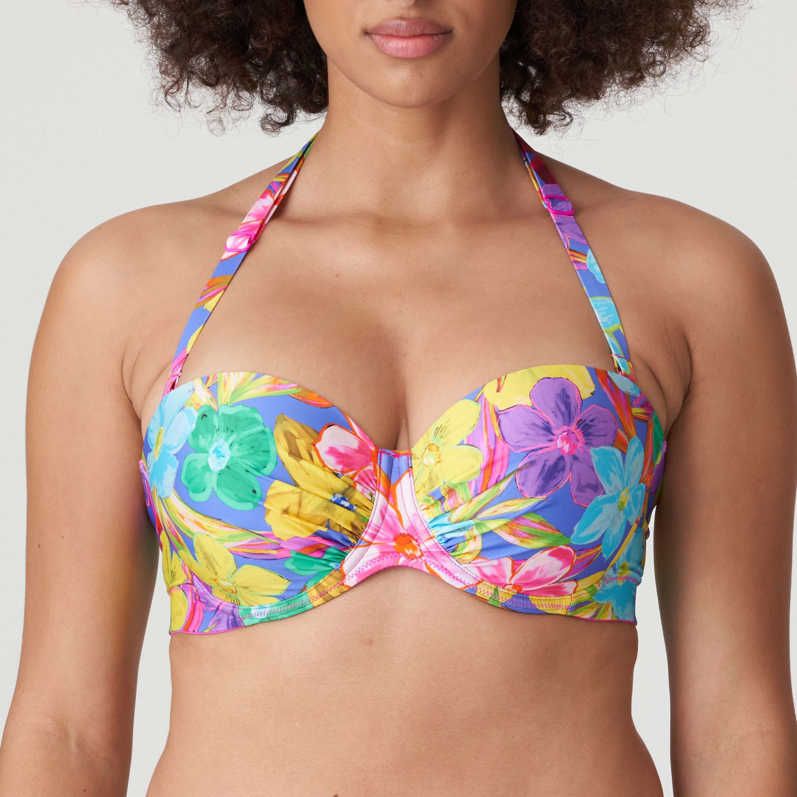 SAZAN Blue Bloom voorgevormde bikinit strapless >> enkel te koop in setje SAZAN Blue Bloom voorgevormde bikinit strapless >> enkel te koop in setje