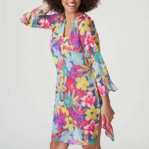 SAZAN Blue Bloom badmode caftan