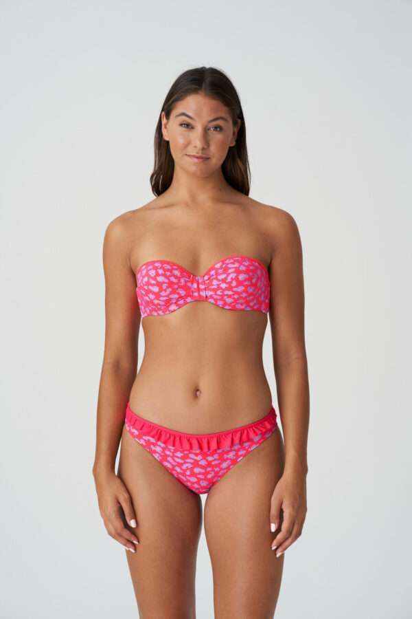 LA GOMERA Deep Sea Coral voorgevormde bikini strapless >> enkel als setje te koop