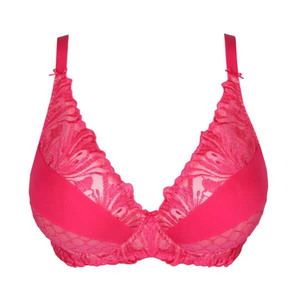 DISAH Electric Pink plunge bh halve mousse cups