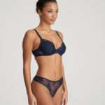 JANE Velvet Blue push-up bh uitneembare pads