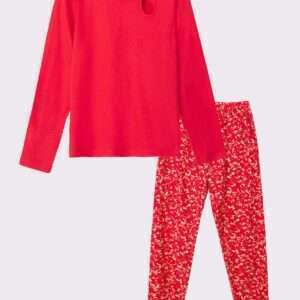 Lords x Lilies Dames Pyjama, rood