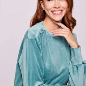 Lords x Lilies Dames sweater en broek, blauwgroen