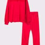 Lords x Lilies Dames Pyjama, rood