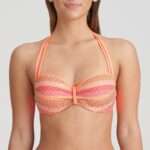 ALMOSHI juicy peach voorgevormde balconette bikini (enkel te koop in set!)