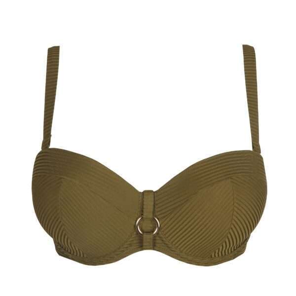 SAHARA olijf voorgevormde bikini strapless (enkel te koop in setje)