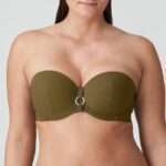 SAHARA olijf voorgevormde bikini strapless (enkel te koop in setje)