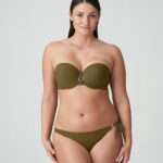 SAHARA olijf voorgevormde bikini strapless (enkel te koop in setje)