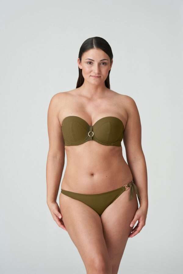 SAHARA olijf voorgevormde bikini strapless (enkel te koop in setje)