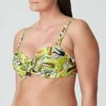 JAGUARAU Lime swirl voorgevormde balconette bikini (enkel te koop in setje)