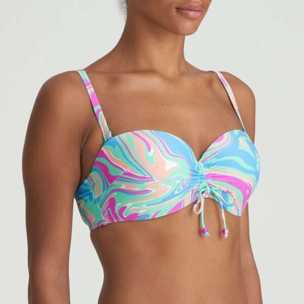 ARUBANI Ocean Swirl voorgevormde bikini strapless (enkel te koop als setje)