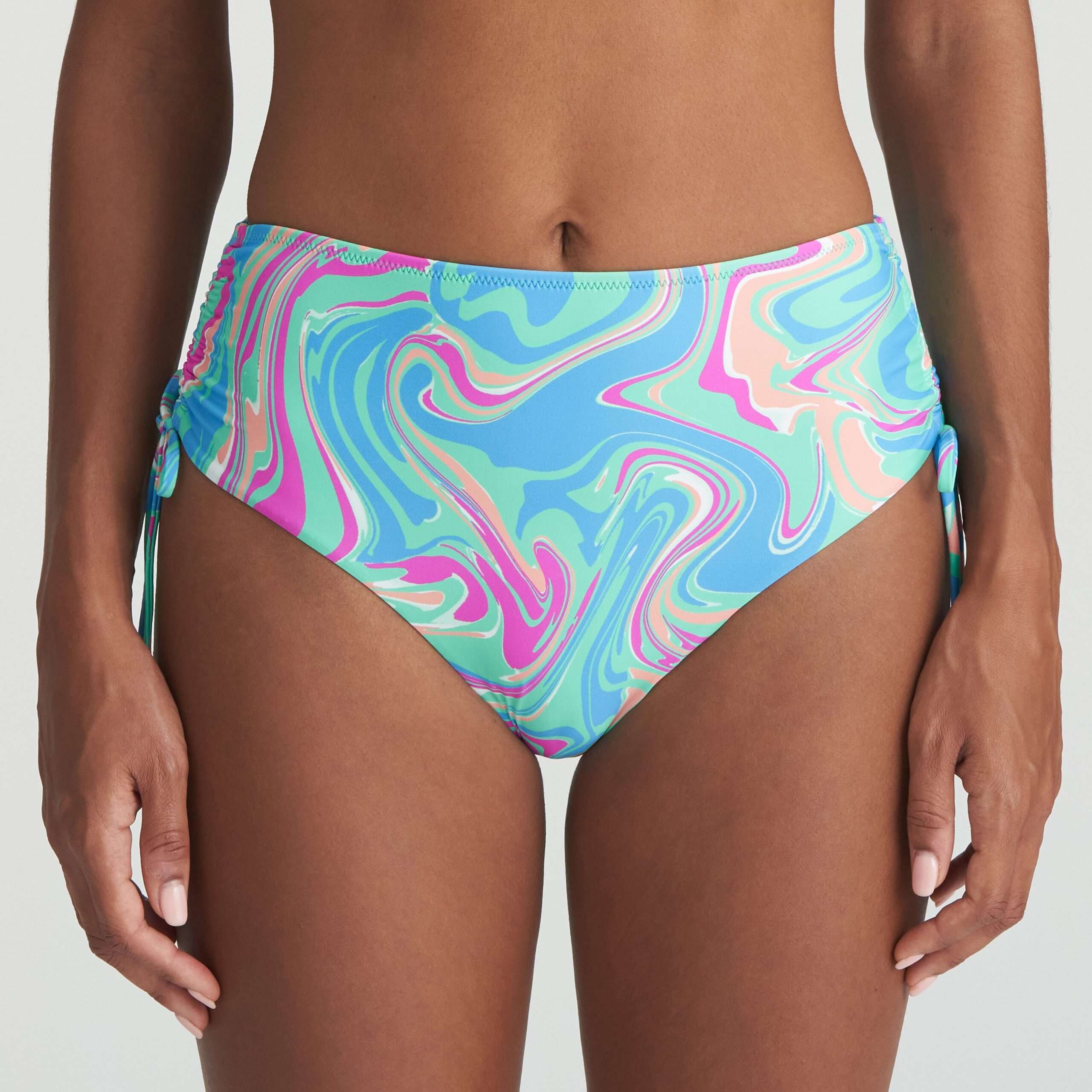ARUBANI Ocean Swirl bikini tailleslip met koordjes (enkel te koop als setje)