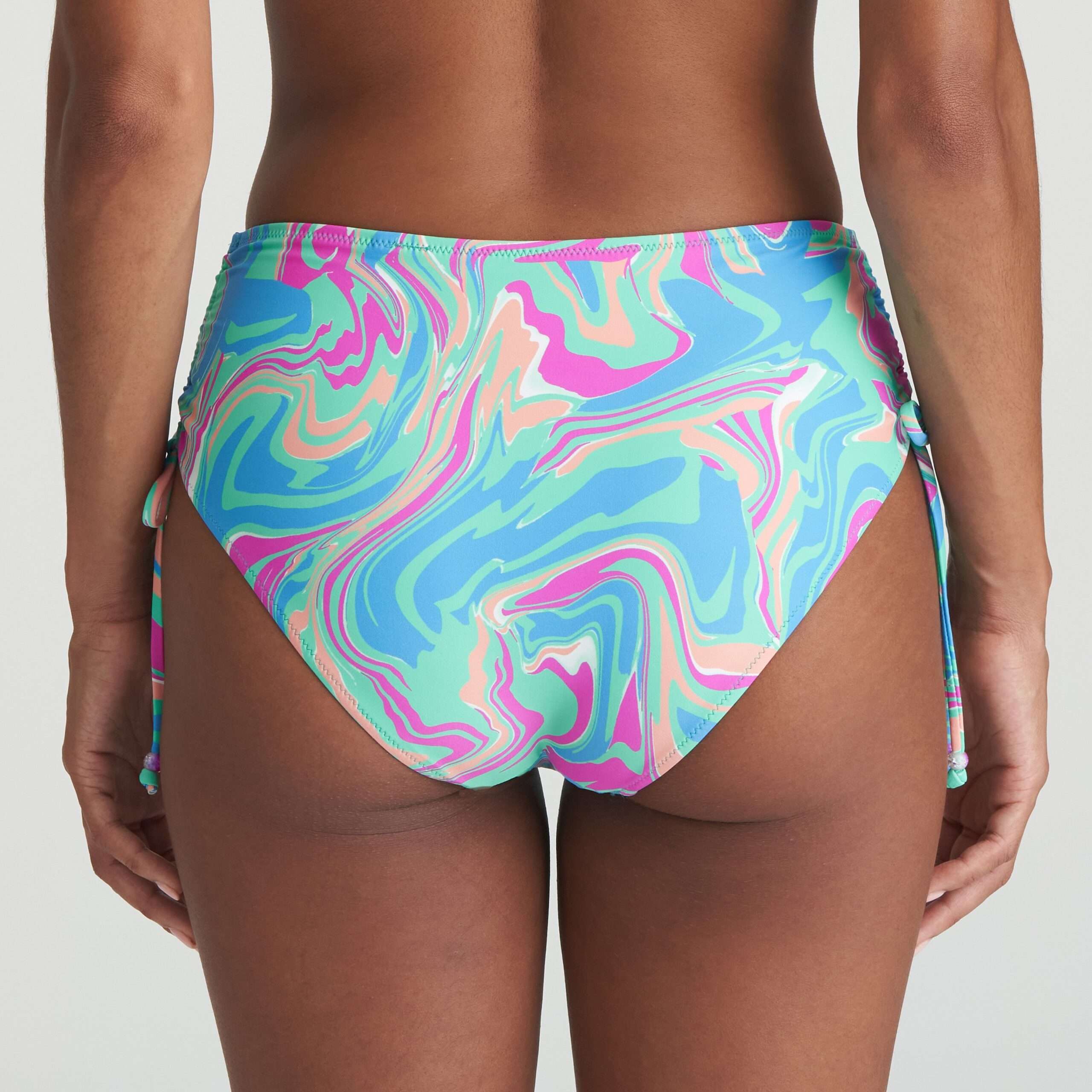 ARUBANI Ocean Swirl bikini tailleslip met koordjes (enkel te koop als setje)