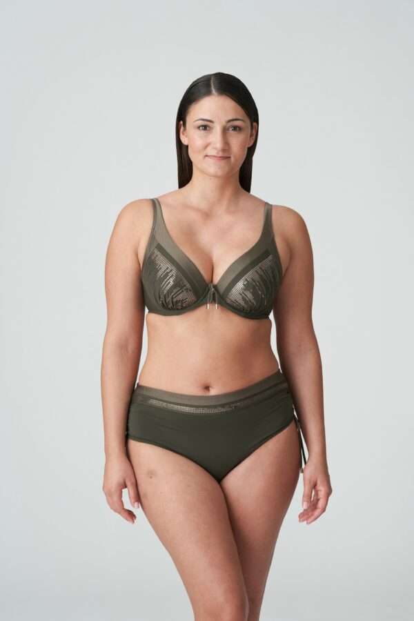 ARACRUZ Kaki bikini tailleslip met koordjes