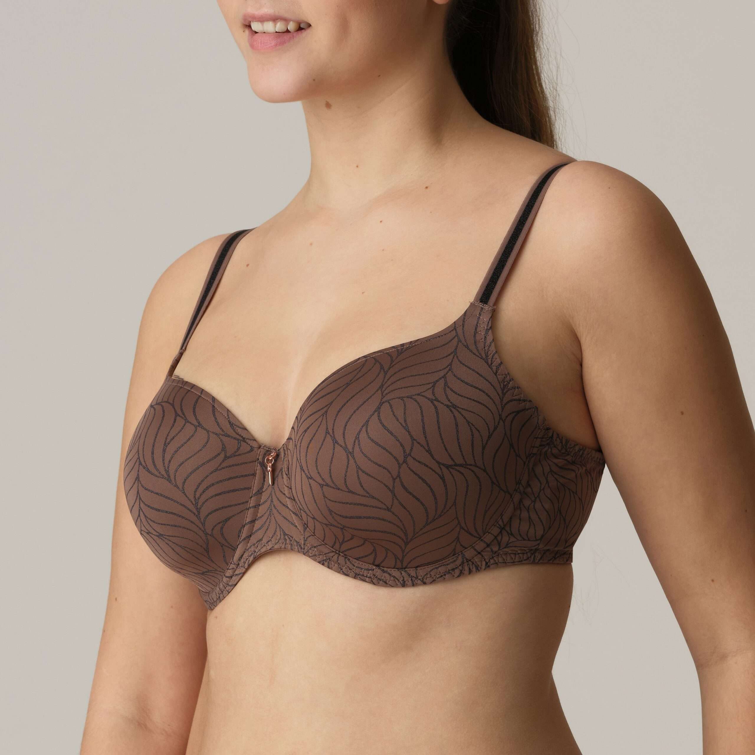 AJUSCO Caribe Taupe voorgevormde bh - hartvorm AJUSCO Caribe Taupe voorgevormde bh - hartvorm