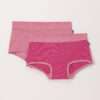 Woody Meisjes Boxer, set roze + streep