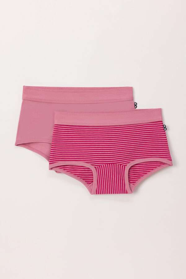 Woody Meisjes Boxer, set roze + streep