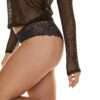 MANYLA velvet blue hotpants