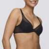 BASYL zwart plunge bh halve mousse cups BASYL zwart plunge bh halve mousse cups