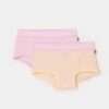 Woody Meisjes boxershort, set lichtroze + streep