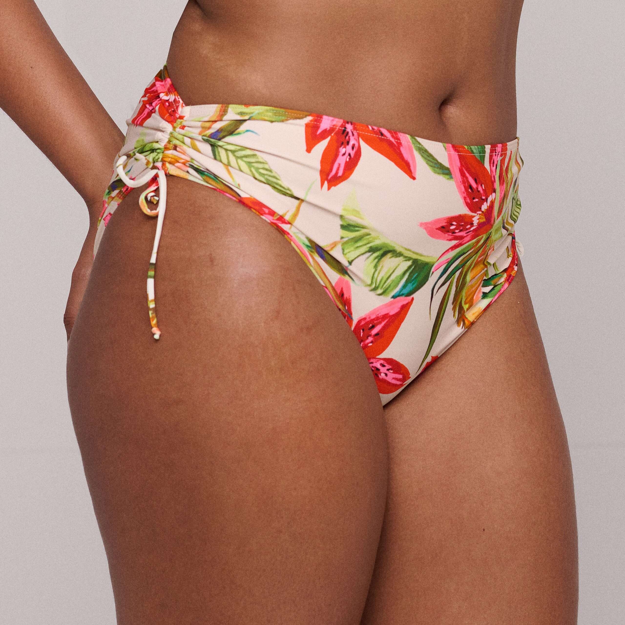 TANZANIA Calm tropics bikini tailleslip met koordjes (enkel te koop als setje)