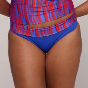 SKUDAI Wild stripes bikini slip met omslag (enkel te koop als setje)