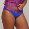 SKUDAI Wild stripes bikini slip met omslag (enkel te koop als setje)